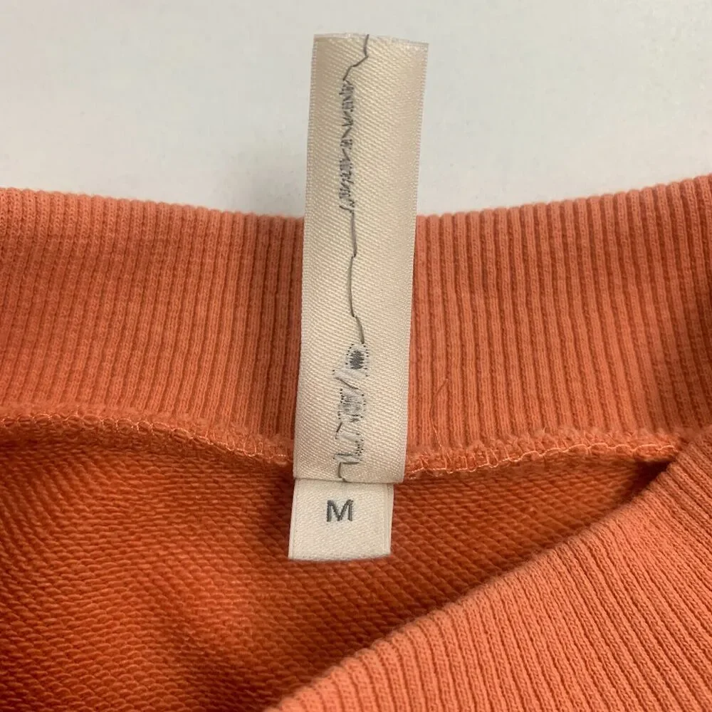 Nap Loungewear Oversized Sweater Womens M Medium Pumpkin Mock Neck Patch Pocket